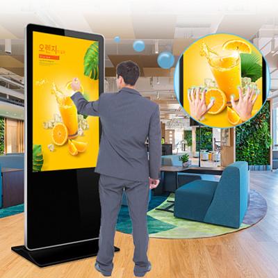 China Indoor Factory Hot Sale WiFi Advertising Digital Signage Totem LCD TV Touch Screens Kiosk Stand Alone Advertising Display for sale