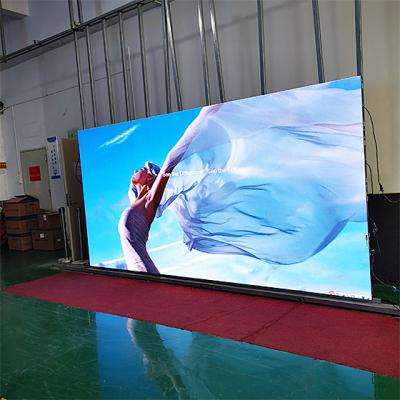 China Indoor led video curtain play movies p2.6 p3.9 p4.8mm full 3D indoor rental advertising led display price for sale