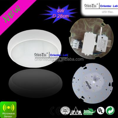 China Outdoor LED Sensor Bulkhead Wall Mounted Lighting 720 LM IP65 4000K 8W Led for sale