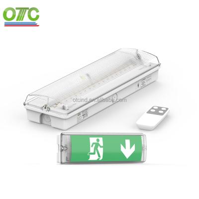 China IP65 LED Home Emergency OT-OLB2-30ST Ultra Thin Complaint EN62034 Remote and Self Test Light for sale