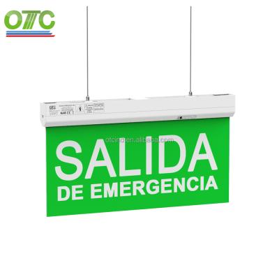 China Exit Sign OT-ES809 LED Emergency Illuminated Exit Sign Emergency Exit Sign for sale