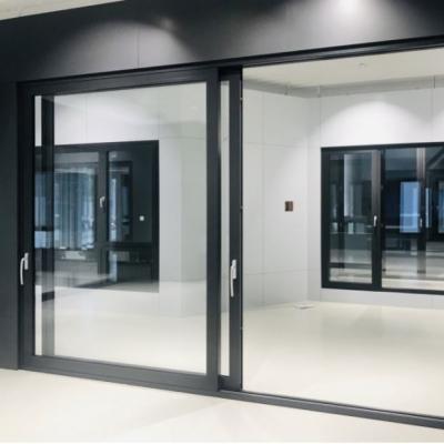 China Modern Soundproof Aluminum Profile Doors And Aluminum Profile Sliding Door For High End Residential Balcony for sale