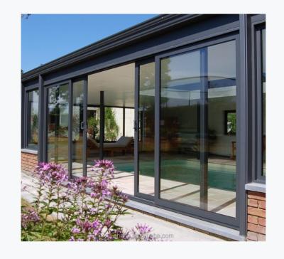 China Modern luxury aluminum sliding door and profile aluminum doors for villa private aluminum glass door for sale