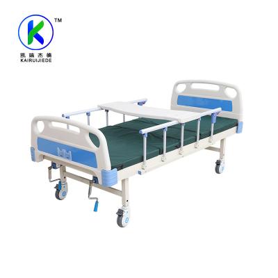 China Hot Selling Hospital Bed Manual 2 Stainless Steel Crank Hospital Bed For Inpatient for sale