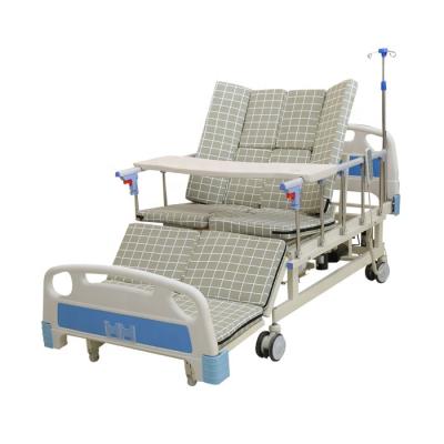 China Multifunctional Electric Hospital Bed Metal Electric Hospital Home Care Automatic Adjustable Elderly Beds for sale