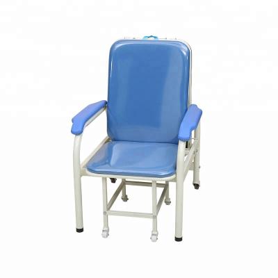 China Hospital Chair CE ISO Folding Patient Ward Room Used Furniture Hospital Accompanying Chair Te koop