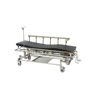 China Emergency Rescue Movable Stainless Steel Three Functions Patient Stretcher Trolley Hospital Stretcher Price for sale