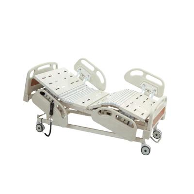 China Steel& 2021 hot sale factory price five functions plastic hospital bed five function electric bed hospital for sale