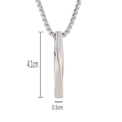 China Ins Style MAXERY Men's Necklace MAXERY Style Men's Necklace Cheap Ins Style Hip Hop Slotted Necklace Dangling Spiral Chain Men's Jewelry Accessories Necklace for sale