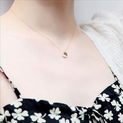 China Trendy Love Gold Necklace Heart Fashion Ins Maxery Metal Brass Jewelry Romantic Party Gift For Women for sale