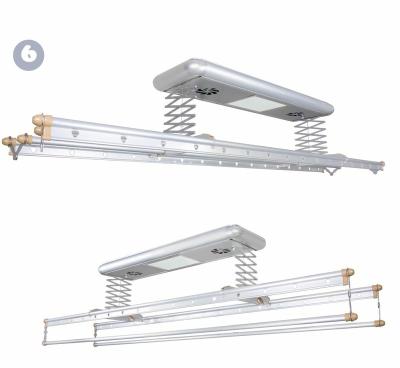 China Multifunctional high quality electric retractable automatic hanger rack with fan, LED lighting, UV lights for sale