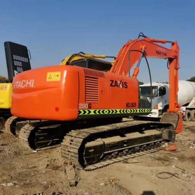 China Construction worksÂ  Good condition Hitachi used earth moving machine  ZX200 original Japan imported second hand digger ZX200 in yard on hot sale for sale