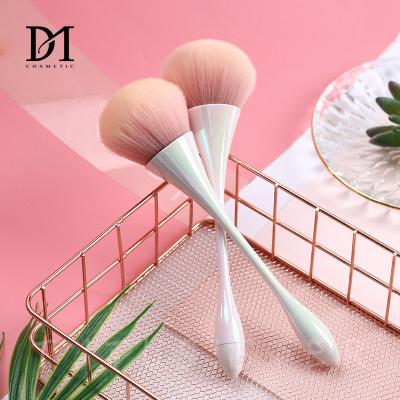 China Angular Blush Pink Plating Small Size Makeup Brush Big Cup Powder Blush Brush Tool Electric Brush Make Up Set for sale