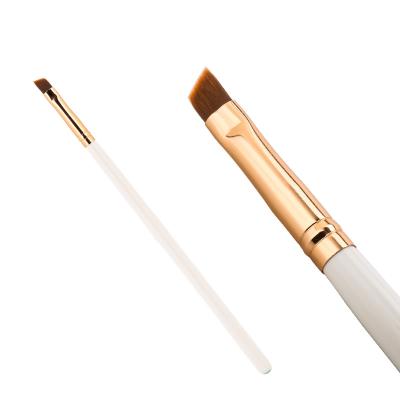 China Custom Logo Rose Gold Angled Eyebrow Brush Best Quality Eyebrow Brush for sale