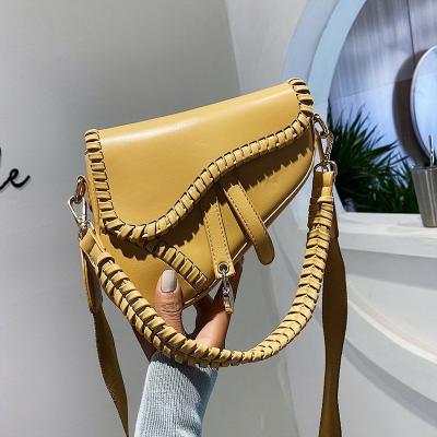 China New Fashion 2021 Messenger Shoulder Bag PU All-match Daily Lady's Horseshoe Handbag Customized Everyday Lady's Handbag for sale