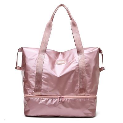 China High Quality Gym Bag Waterproof Pink Sports Travel Handbag Large Capacity Shoulder Bag For Women for sale