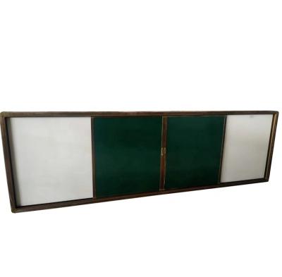 China Home/School/Office/Cafe/Bar/Restaurant Chalk Green Teaching Board Magnetic Aluminum Frame Sliding Whiteboard 120*400cm for sale