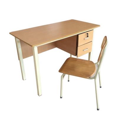 China Classic Design Solid Wood Computer Table School Teacher Desk With Drawer for sale