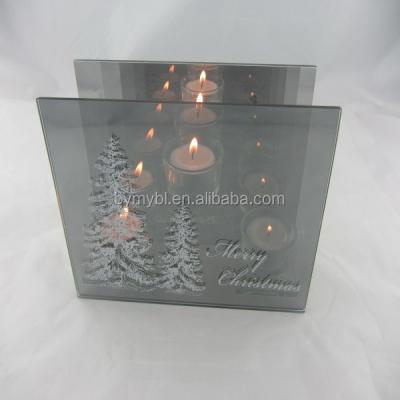 China Home decoration candle holder with message, light christmas tree for sale