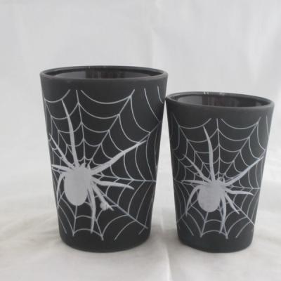 China Home decoration glass candle holder with spider, spider lamp, spider votive candle holder for sale