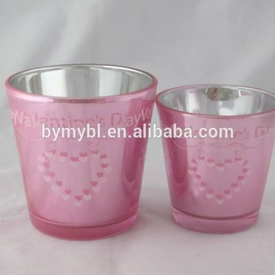 China HOLIDAY Valentine's Day Gift Candle Glass Cups, Heart Shaped Pattern Candle Holder Owl Tea Light Candle Holder for sale