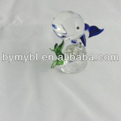 China China Glass Oval Shark Shaped Craft Beveled Craft Exhibition Piece Glass-Glass Crafts Wholesale/Distributor for sale