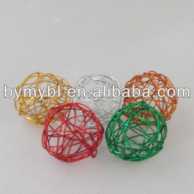 China Iron Ball Painting Suppliers Decoration Glass Ball Wrought Iron Balls, Colorful Ball for sale