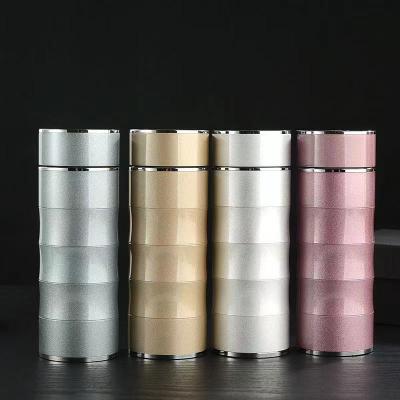 China New Viable Creative Bamboo Shape 350ml Stainless Steel Vacuum Flask High Quality Business Men Customize Gift Tea Water Cup for sale