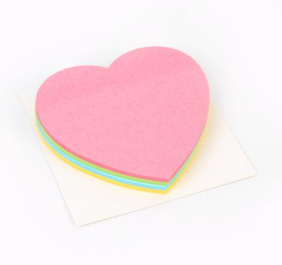 China YIHENG Office Heart Shape Customsticky Note Fluorescent Color Ruler Notepad School Supplies Square Index Tags Marker for sale