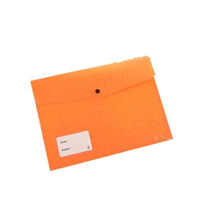 China YIHENG Wallets Smooth Writing Plastic Folders Assorted 6 Colors With Label Pocket And Snap Button For Office Storing Folder for sale