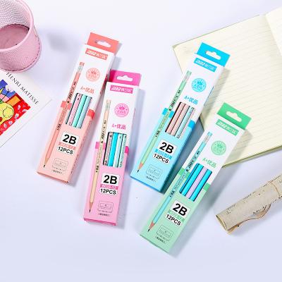 China YIHENG 2B Pencil Set Kids Office Pencil Coloring Set Pencil Pen Set Stationery Easy Custom Logo Art Gift for sale