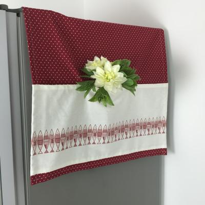 China Dustproof Household Custom Size Printed Towel Decorative Dustproof Refrigerator Cloth Cover Dust Cover for sale