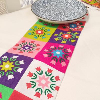 China Wholesale Disposable Fancy Printed Dining Table Mats Linen Cotton Placemats Hotel Household Mats and Pads for sale