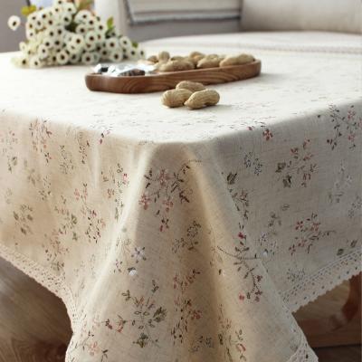 China Wholesale modern luxury custom made home textile table cover cotton rectangle rectangle square linen tablecloth for sale