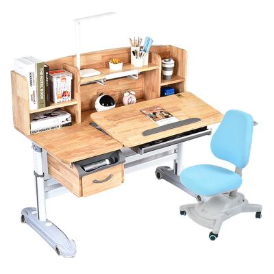 China HOT Selling Innovative Ergonomic Kids Study Table And Chair Set For Student Solid Wood Desk For Kids Child for sale