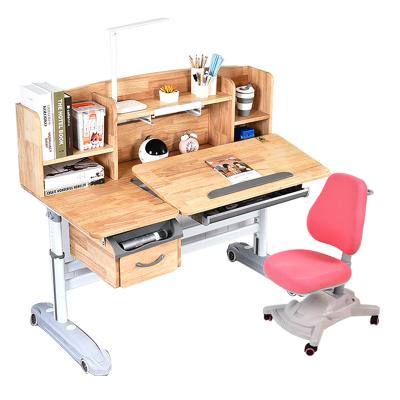 China NEW Innovative Desk Tall Ergonomic Table And Chair For Female Student Study Solid Wood Desk With Drawers For Kids Child for sale