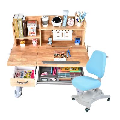 China NEW Innovative Adjustable Study Table And Chair Set Wood Desk With Drawers For Kids for sale