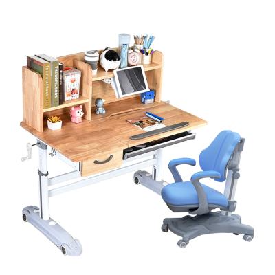 China New Innovative Adult Blue Furniture Home and School Small Table Chair for Student Study Solid Wood Desk for sale