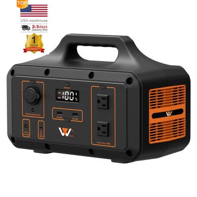 China 1000w large capacity remote control portable power station for outdoor camping gear and battery holder emergency power cut supplies home use for sale