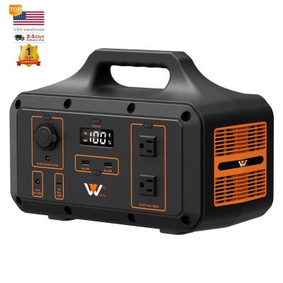 China Remote Control 1000WH Portable Power Station, Portable AC 110V/220V Outlet Generator PD Solar Energy Storage Power Supply for sale