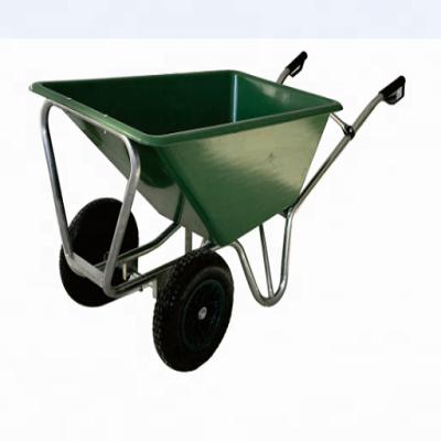 China Industrial heavy duty wheelbarrow 200kg wheelbarrow wb6414T WITH 180L capacity for sale