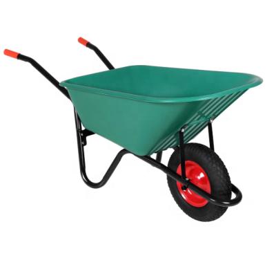 China home & WB6414 Garden Use WB6414 Wheelbarrow Garden Wheel Barrow Pneumatic Heavy Duty Plastic 150Kg Wheelbarrows for sale