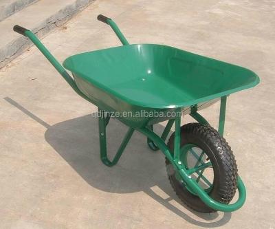 China Good Price Metal / Plastic Tray Wheelbarrow , Garden Wheel Barrow Factory for sale