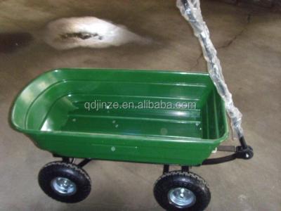 China High Quality Tools TC2145 4 Wheels Garden Tool Cart, Dump Cart Manufacturer for sale