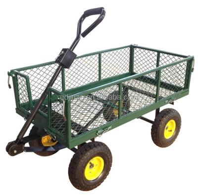 China Hot Sale OEM Tools Mesh Foldable Steel Garden Tool Carts Price, Wholesale Garden Carts for sale