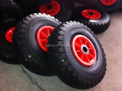 China PU foam 3.00-4 260*85 PU foam wheel with plastic rim for hand trolley for sale