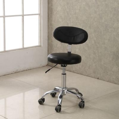 China Barber Chair Beauty Salon Hairdresser Adjust Height Cutting Saddle Stools With Backrest for sale