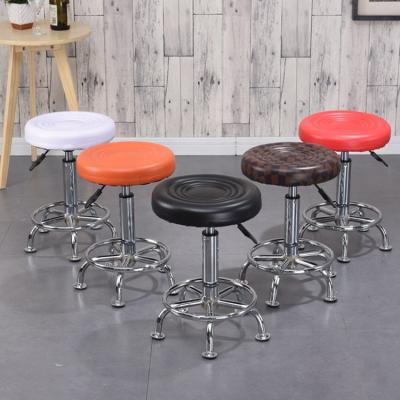 China Hot Selling High Waist Metal Adjustable Frame Foam Sponge Material Surface Bar Stool Living Room Elastic Stool Used In Living Room for sale