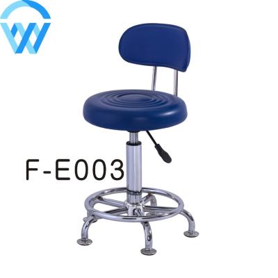 China Morden Swivel Stools With Backrest And Adjustable Height Blue Medical Chair With Adjustable Gaslift for sale