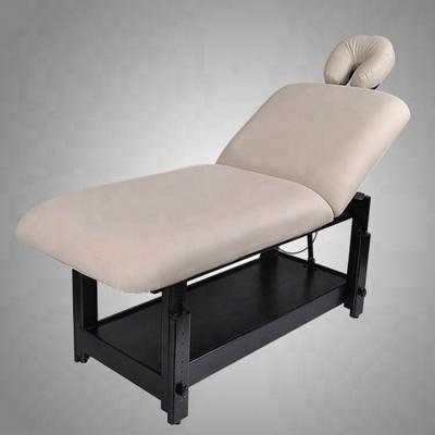 China New design iron frame and hot sale wholesale aluminum portable massage 2 section iron beauty facial bed for sale